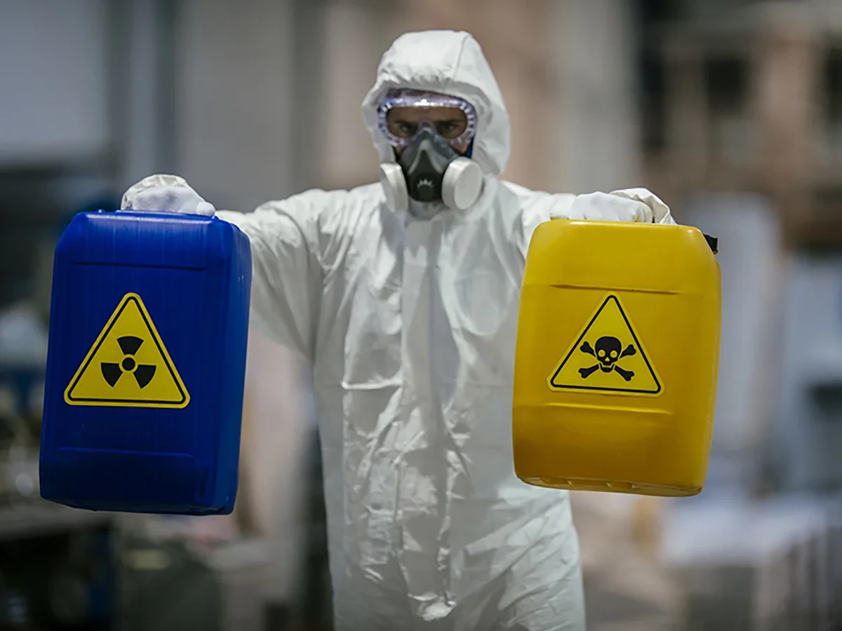 Biohazard cleanup technicians in protective equipment at a remediation scene in Maple Valley, WA